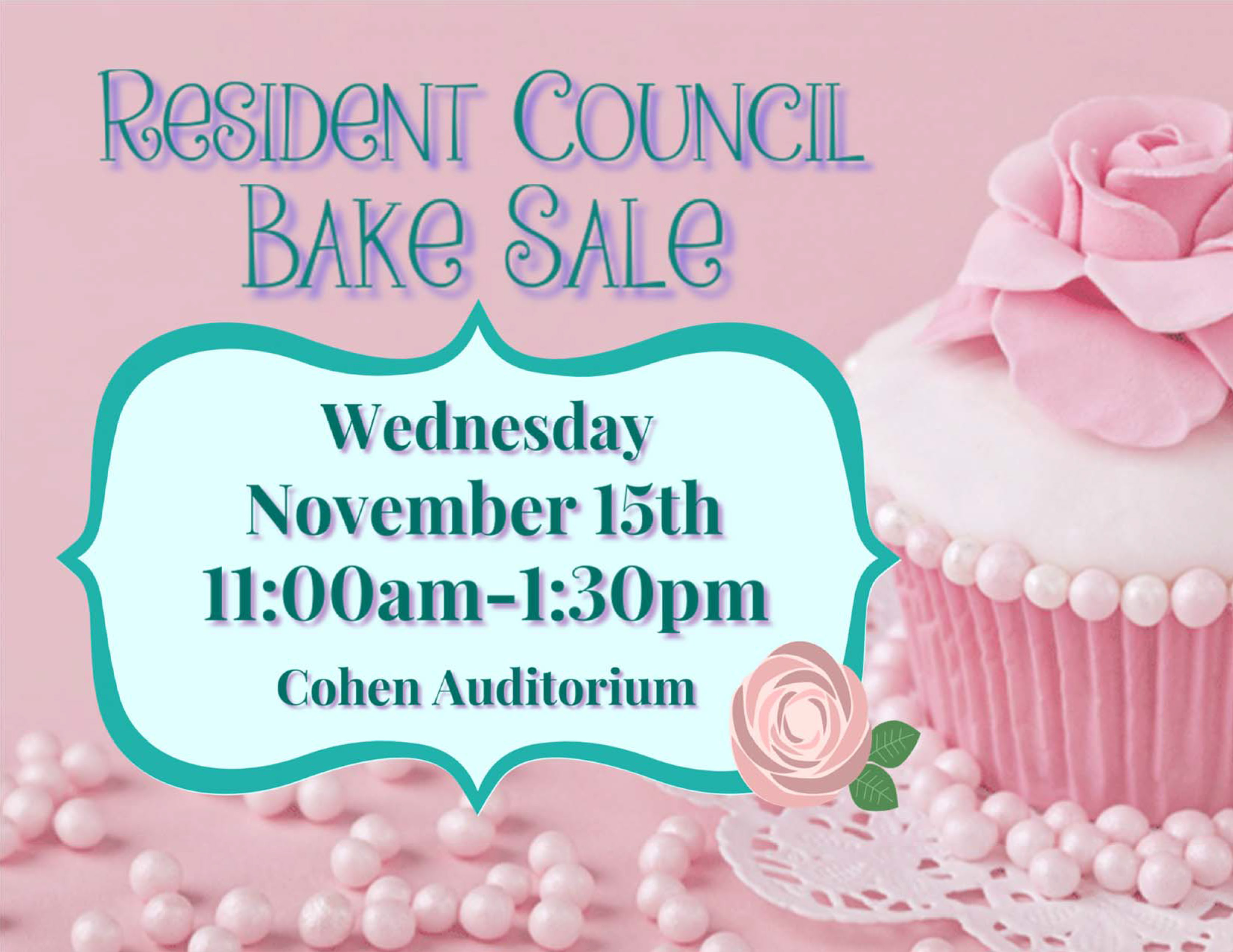 2017 Event Resident Council Bake Sale flyer17 1102